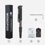 BEXIN MAS325 Portable Travel Outdoor DSLR Camera Aluminum Alloy Monopod Holder - Image 9