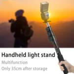 BEXIN P-264L Portable Outdoor Photography Camera Aluminum Alloy Hand-held Lamp Stand Monopod - Image 2