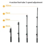 BEXIN P-264L Portable Outdoor Photography Camera Aluminum Alloy Hand-held Lamp Stand Monopod - Image 4
