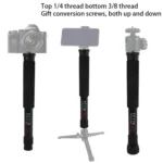 BEXIN P256A Portable Travel Outdoor DSLR Camera Aluminum Alloy Monopod Holder - Image 8