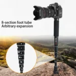 BEXIN P308C Portable Travel Outdoor DSLR Camera Aluminum Alloy Monopod Holder - Image 5