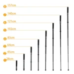 BEXIN P308D Portable Travel Outdoor DSLR Camera Aluminum Alloy Monopod Holder - Image 3