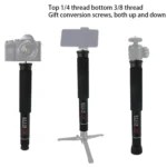 BEXIN P308D Portable Travel Outdoor DSLR Camera Aluminum Alloy Monopod Holder - Image 9