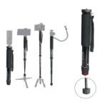 BEXIN P308 Portable Travel Outdoor DSLR Camera Aluminum Alloy Monopod Holder