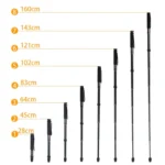 BEXIN P308 Portable Travel Outdoor DSLR Camera Aluminum Alloy Monopod Holder - Image 3