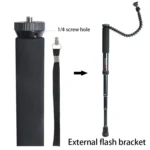 BEXIN P308 Portable Travel Outdoor DSLR Camera Aluminum Alloy Monopod Holder - Image 5