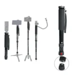 BEXIN P308B Portable Travel Outdoor DSLR Camera Aluminum Alloy Monopod Holder