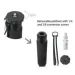 BEXIN P285-C Portable Travel Outdoor DSLR Camera Carbon Fiber Monopod Holder - Image 7