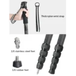 BEXIN P285-C Portable Travel Outdoor DSLR Camera Carbon Fiber Monopod Holder - Image 8
