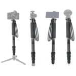 BEXIN P285-C Portable Travel Outdoor DSLR Camera Carbon Fiber Monopod Holder - Image 9