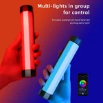 LUXCeO RGB Colorful Photo LED Stick Video Light APP Control Adjustable Color Temperature Waterproof Handheld LED Fill Light with Remote Control - Image 3