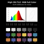 LUXCeO RGB Colorful Photo LED Stick Video Light APP Control Adjustable Color Temperature Waterproof Handheld LED Fill Light with Remote Control - Image 4