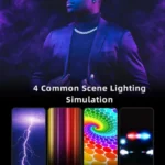 LUXCeO RGB Colorful Photo LED Stick Video Light APP Control Adjustable Color Temperature Waterproof Handheld LED Fill Light with Remote Control - Image 9