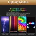 LUXCeO P7RGB Colorful Photo LED Stick Video Light APP Control Adjustable Color Temperature Waterproof Handheld LED Fill Light with Remote Control - Image 6