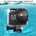 For GoPro HERO8 Black 45m Waterproof Housing Protective Case with Buckle Basic Mount & Screw & Floating Bobber Grip & Strap & Anti-Fog Inserts - Image 3