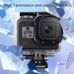 For GoPro HERO8 Black 45m Waterproof Housing Protective Case with Buckle Basic Mount & Screw & Floating Bobber Grip & Strap & Anti-Fog Inserts - Image 4