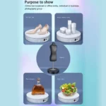 30cm Electric Rotating Turntable Display Stand Video Shooting Props Turntable for Photography, Load: 100kg, US Plug - Image 8