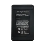 For Sony NP-BX1 LCD Display USB Triple Charger with USB Cable - Image 4