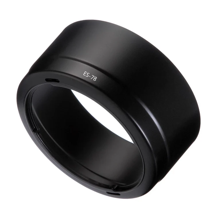 DCA1278B_1.webp ES-78 Lens Hood Shade for Canon EF 50mm f/1.2L USM Lens - Image 2