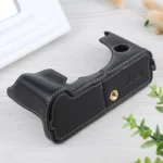 1/4 inch Thread Litchi Texture PU Leather Camera Half Case Base for FUJIFILM X-T4 - Image 5