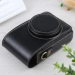 Vertical Flip Full Body Camera PU Leather Case Bag with Strap for Ricoh GR III / GRII, Sony ZV-1 / DSC-RX100M7 / RX100M6 / RX100M5 / RX100M2 - Image 2