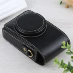 Vertical Flip Full Body Camera PU Leather Case Bag with Strap for Ricoh GR III / GRII, Sony ZV-1 / DSC-RX100M7 / RX100M6 / RX100M5 / RX100M2 - Image 3