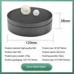 12cm 360 Degree Rotating Turntable Matte Electric Display Stand Video Shooting Props Turntable, Load: 3kg - Image 9