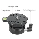 BEXIN DY-60N 3/8 inch Thread Dome Professional Tripod Leveling 360 Degree Panorama Head Base with Bubble Level & 3/8 inch Screw Adapter - Image 6