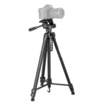 WeiFeng WT-3560 3-Section Folding Legs Live Broadcast Aluminum Alloy Tripod Mount