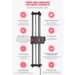 YELANGU L80TC 80cm Electrical Slide Rail Track with 2.4GHz Remote Control for SLR Cameras / Video Cameras - Image 3