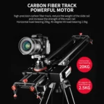 YELANGU L80TC 80cm Electrical Slide Rail Track with 2.4GHz Remote Control for SLR Cameras / Video Cameras - Image 7