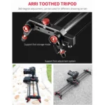 YELANGU L80TC 80cm Electrical Slide Rail Track with 2.4GHz Remote Control for SLR Cameras / Video Cameras - Image 9