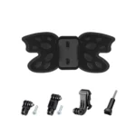 Butterfly Helmet Mount Adapter with 3-Way Pivot Arm & J-Hook Buckle & Long Screw for GoPro, Insta360, DJI and Other Action Cameras - Image 7