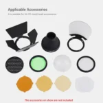 Godox S-R1 Flash Speedlite Round Shape Adapter for Godox TT685 / V860II / V350 / TT600 - Image 7