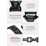 YELANGU B200-C1 Dual Shock-absorbing Arm Stabilizer Vest Camera Support System for DSLR & DV Digital Video Cameras - Image 4