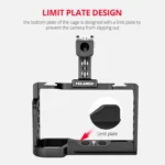 YELANGU C24 Video Camera Cage Stabilizer Kit with Handle for Sony Alpha 7C / A7C / ILCE-7C - Image 4