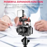 YELANGU C24 Video Camera Cage Stabilizer Kit with Handle for Sony Alpha 7C / A7C / ILCE-7C - Image 7