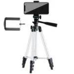 Live Broadcast Tripod 4-Section Folding Legs Aluminum Alloy Tripod Mount with U-Shape Three-Dimensional Tripod Head for DSLR & Digital Camera, Adjustable Height: 35-106cm - Image 2