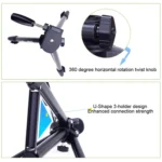 YUNTENG VCT-680RM 4-Section Folding Legs Aluminum Alloy Tripod Mount with Three-Dimensional Tripod Head for DSLR & Digital Camera, Adjustable Height: 46-138cm - Image 4