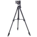 YUNTENG VCT-680RM 4-Section Folding Legs Aluminum Alloy Tripod Mount with Three-Dimensional Tripod Head for DSLR & Digital Camera, Adjustable Height: 46-138cm - Image 6