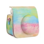 Oil Paint Full Body PU Leather Case Camera  Bag with Strap for FUJIFILM instax mini 7+ - Image 4