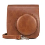 Retro Full Body PU Leather Case Camera Bag with Strap for FUJIFILM instax mini 7+ - Image 2