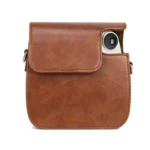 Retro Full Body PU Leather Case Camera Bag with Strap for FUJIFILM instax mini 7+ - Image 4