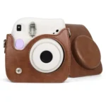 Retro Full Body PU Leather Case Camera Bag with Strap for FUJIFILM instax mini 7+ - Image 5