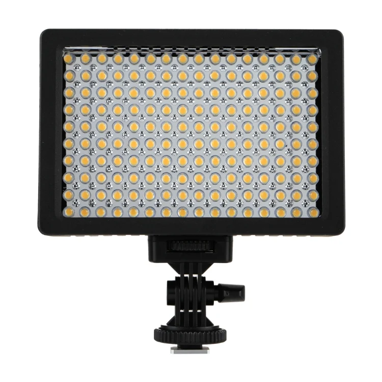 DCA1502_1.webp HD-160 White Light LED Video Light on-Camera Photography Lighting Fill Light for Canon, Nikon, DSLR Camera with 3 Filter Plates - Image 2