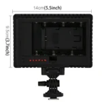 HD-160 White Light LED Video Light on-Camera Photography Lighting Fill Light for Canon, Nikon, DSLR Camera with 3 Filter Plates - Image 3