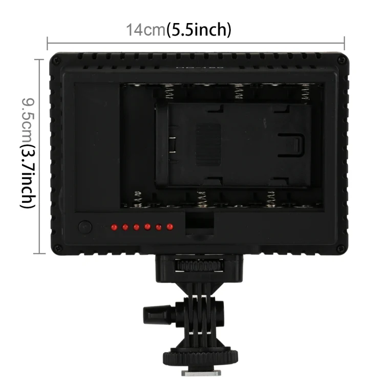 DCA1502_2.webp HD-160 White Light LED Video Light on-Camera Photography Lighting Fill Light for Canon, Nikon, DSLR Camera with 3 Filter Plates - Image 3