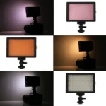 HD-160 White Light LED Video Light on-Camera Photography Lighting Fill Light for Canon, Nikon, DSLR Camera with 3 Filter Plates - Image 9