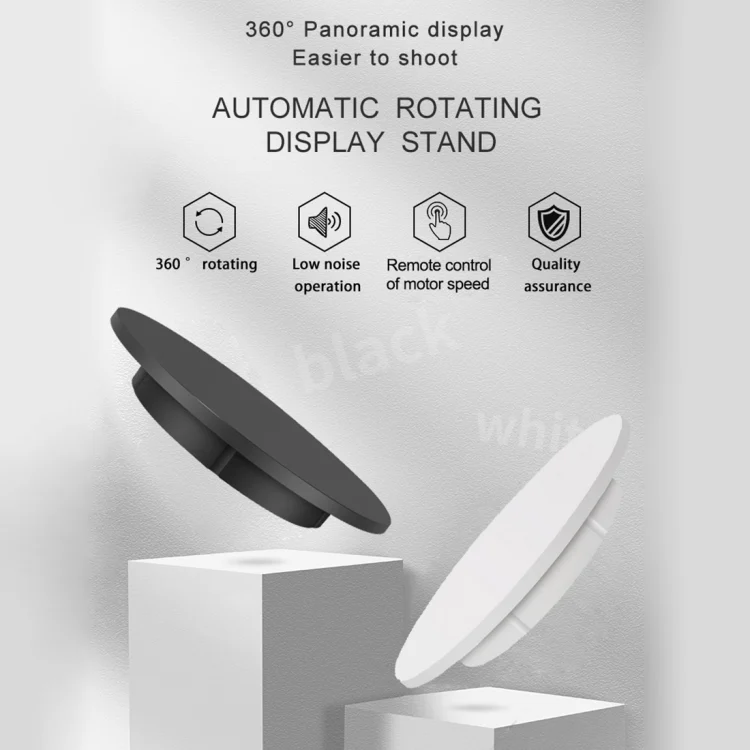 DCA1523_B1.webp 42cm Electric Rotating Display Stand Video Shooting Props Turntable, Load: 100kg, Plug-in Power, AU Plug - Image 2