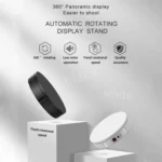22cm Electric Rotating Display Stand Video Shooting Props Turntable, Load: 50kg, EU Plug - Image 2